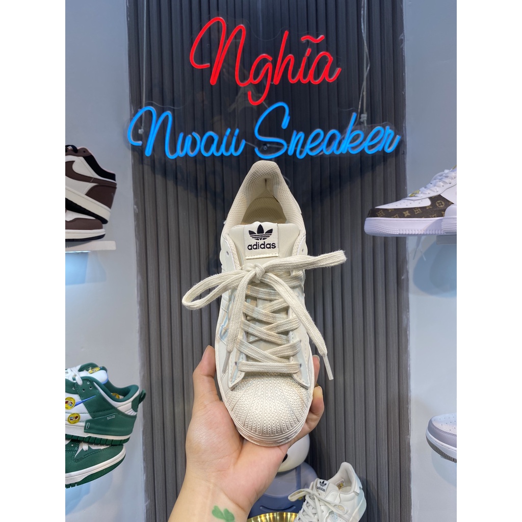 Giày thể thao Sneaker Sò 2.0, SuperStar, Hồng, Trắng