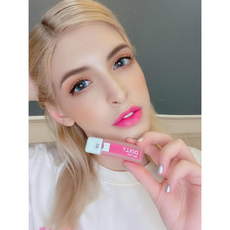 [09 Hồng Hoa 10 Giờ] Son Kem Lì Dolly Super Matte Không Chì Màu Hồng 10 Giờ Tách Sét | BigBuy360 - bigbuy360.vn