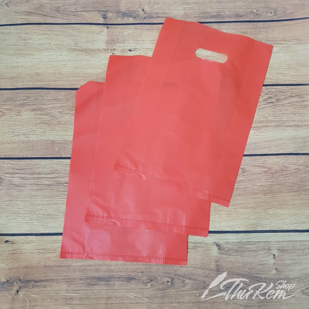 Túi Nilon PE/ túi xốp đỏ đựng đồ, đựng quà tặng, gói hàng nhiều kích thước