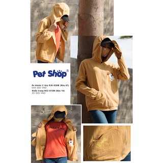 Áo chống nắng 2 lớp người lớn (mặc được 2 mặt) PET SHOP DJK-028