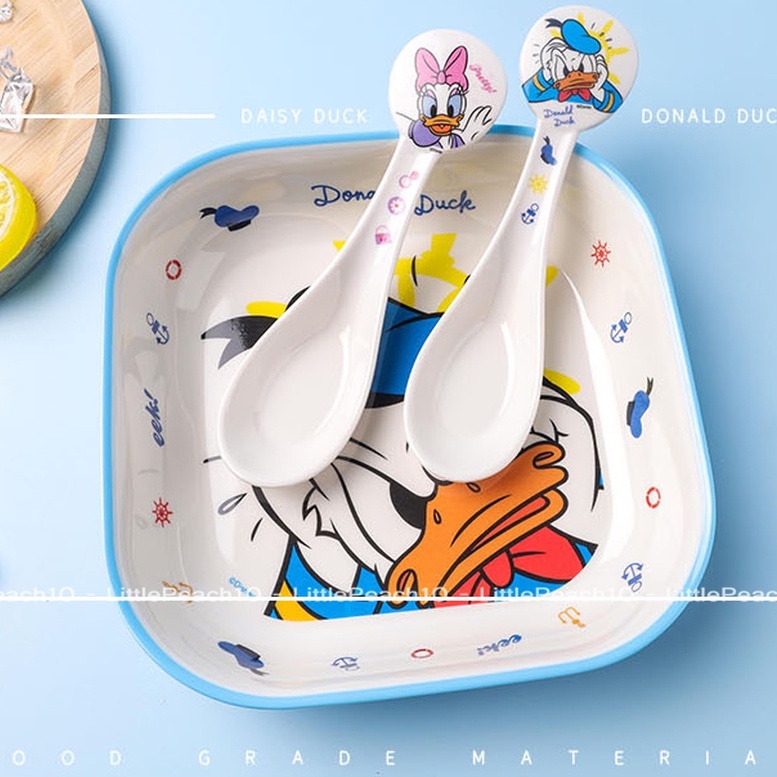 Muỗng súp melamine ăn dặm Disney hình Minnie Mickey Daisy Donald cho bé