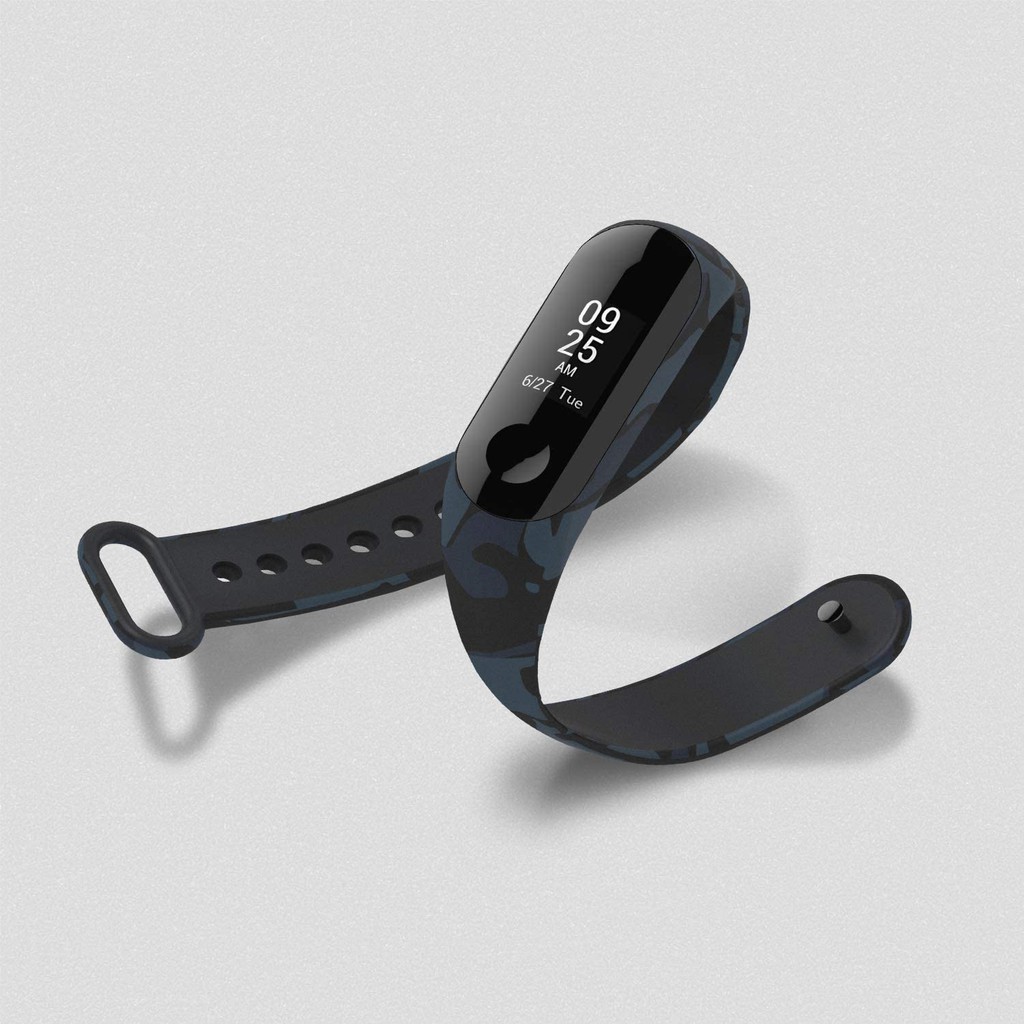 Dây đeo đồng hồ bằng silicon màu trơn thay thế cho Xiaomi Mi Band 3 / Mi Band 4 / Mi Band 3 / Mi Band 4 / Mi Band 5