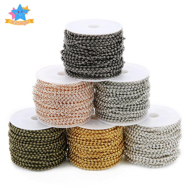 Cuộn Dây Chuỗi Hạt Bằng Sắt 10 Yard 1.5mm Dùng Làm Trang Sức DIY