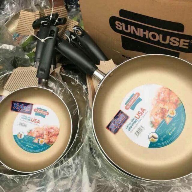 Combo 2 chảo chống dính sunhouse