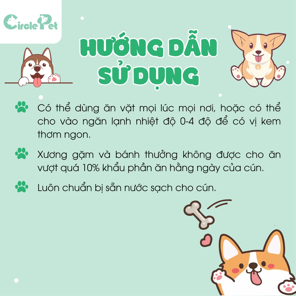 Kem Panna Cotta Jerhigh Mousse Thức Ăn Ướt Cho Chó Cao Cấp Làm Từ Thịt Gà 100% Gói 70g - Circle Pet