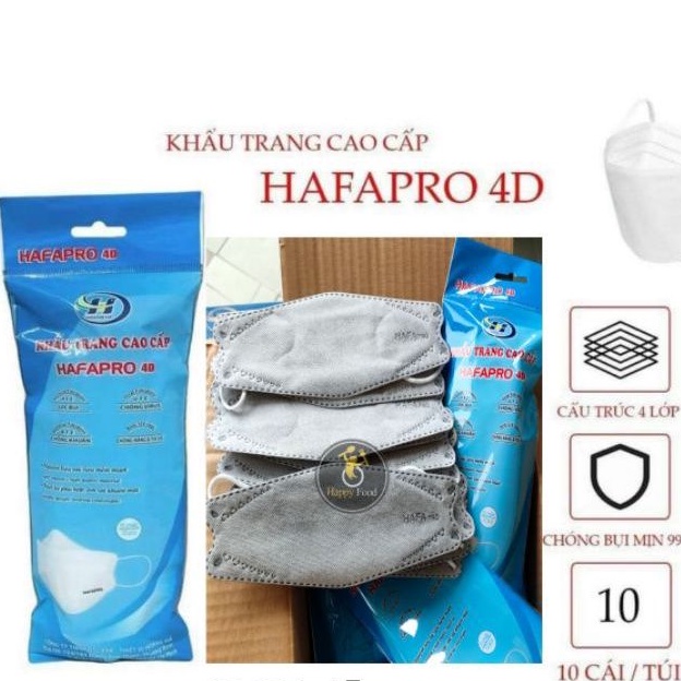 [Sỉ = Lẻ] Thùng 300 cái Khẩu Trang 4D KF94 Hàn Quốc Hafapro