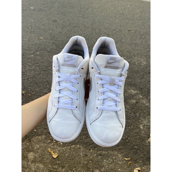 Giày Nike Court trắng móc xám Real 2hand 100%