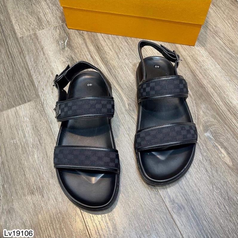 Sandal LV - Dép quai hậu cho nam - Sandal quai đeo chắc chắn đế cao su cực đẹp