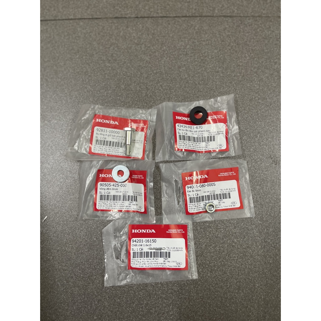 bộ 5 món ốc bát tam bua dưới xe số hàng chính hãng 928111000 90505425000 43434ME1670 94001080000S 9420116150