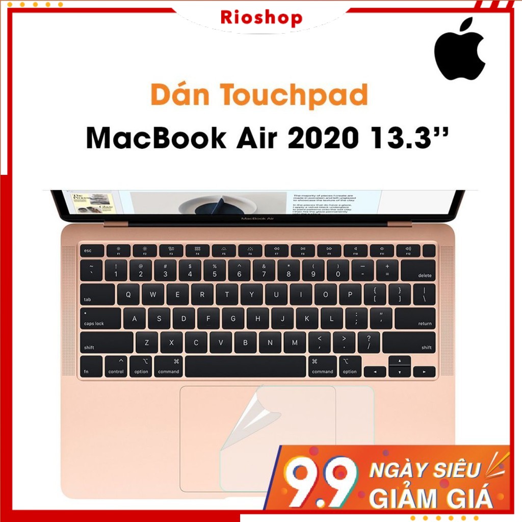 [XẢ HÀNG] Dán Touchpad MacBook Air 2020 13,3 inch PPF cao cấp dẻo trong suốt - Dán Trackpad Macbook 2020