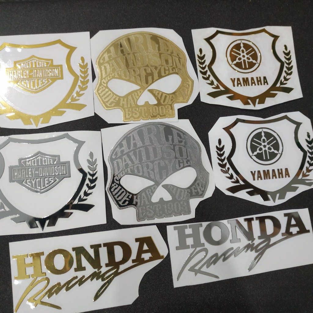 Tem dán xe Decal nhôm siêu mỏng Harley Honda Yamaha