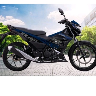 Tem rời suzuki raider r150 2021 xanh đen nhám