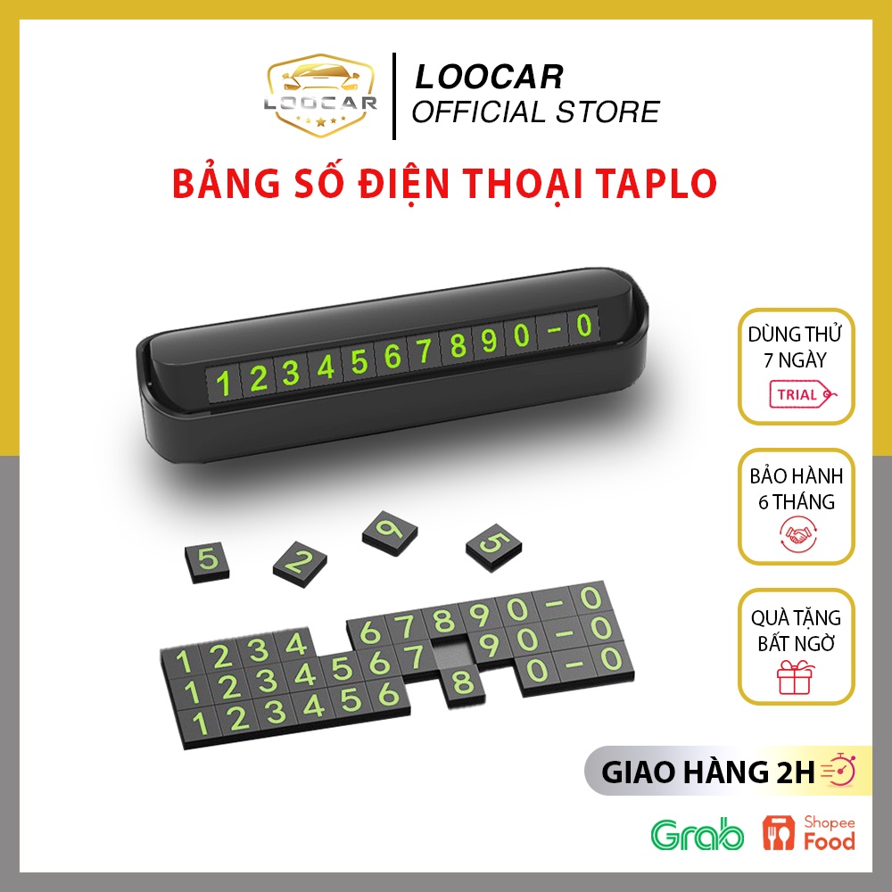 Bảng Số Điện Thoại Đặt Taplo Ô Tô - Hiển Thị SĐT Cho Người Lạ Liên Hệ Khi Có Việc