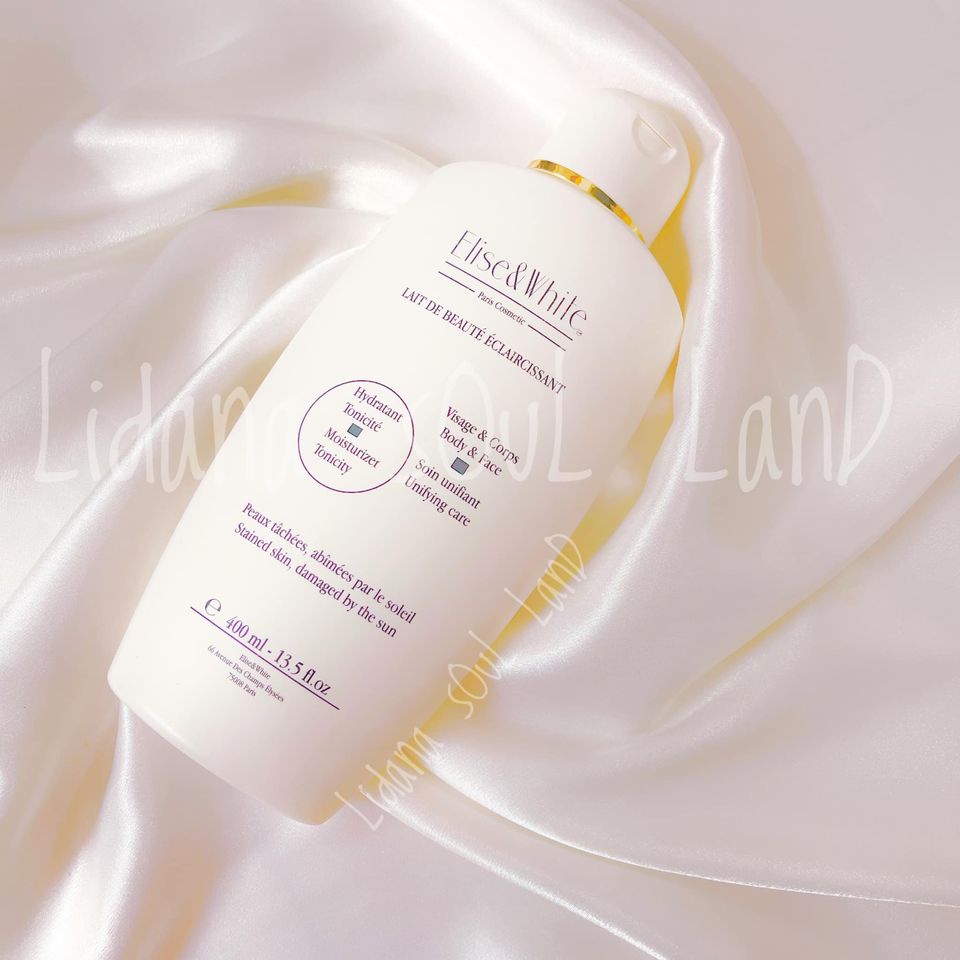 Sữa dưỡng thể kích trắng da toàn thân Elise & White của Pháp 400ml