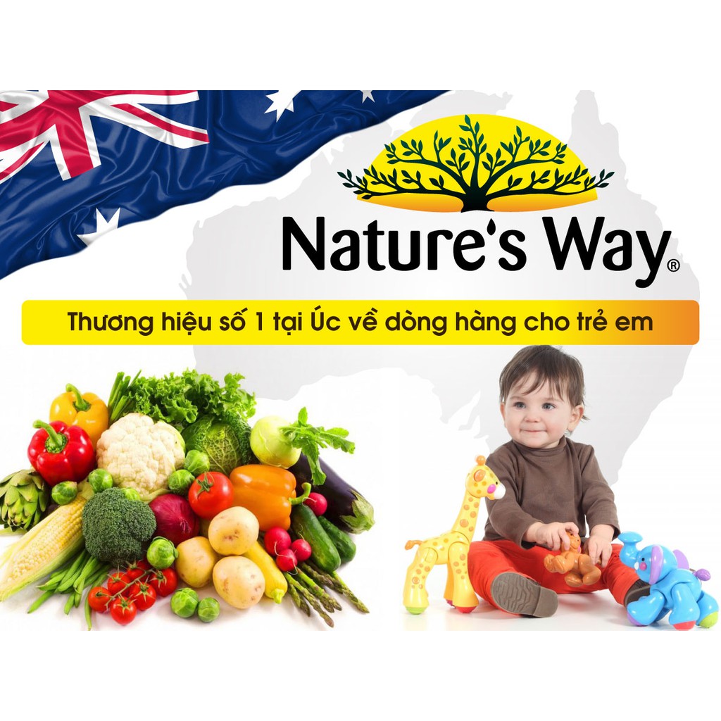 Nature's Way Kids smart Multi Iron Liquid - Bổ sung vitamin và khoáng chất tổng hợp cho trẻ từ 1 tuổi 200ml