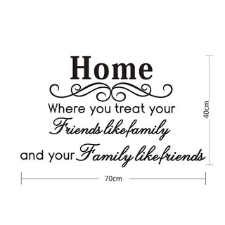 Decal dán tường chữ HOME 01