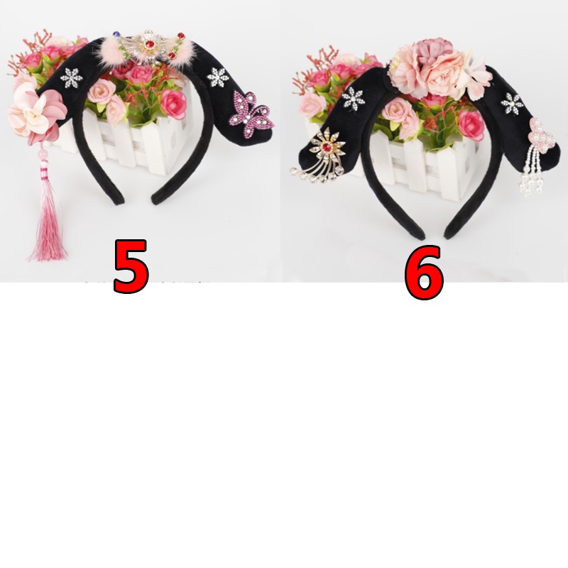 Cài tóc tua rua đính hoa phong cách Trung Hoa cổ điển dễ thương cho bé gái