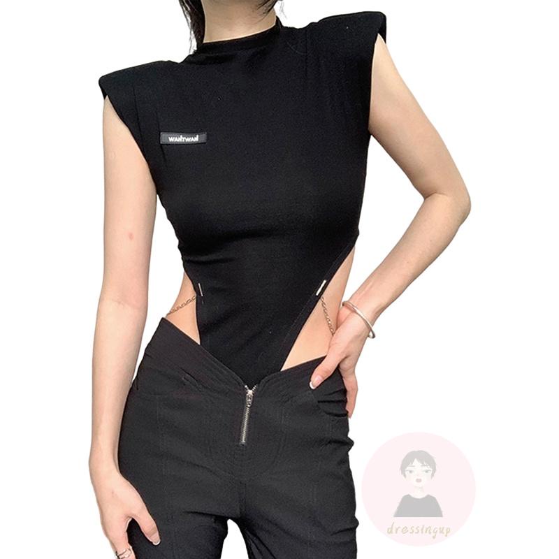 Bộ Áo Liền Quần Không Tay Thời Trang Cho Nữ