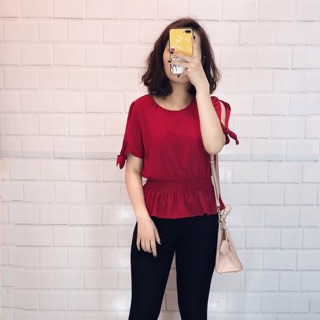 Áo sơ mi peplum xuất dư