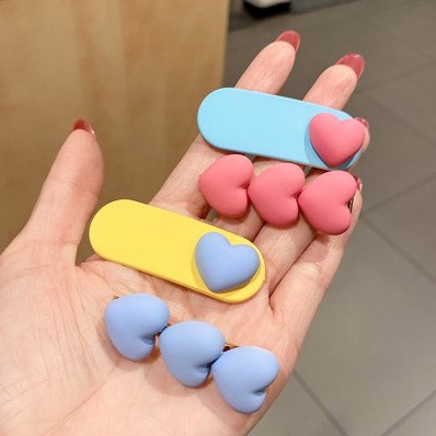 [Mã FAMARAL1 giảm 10K đơn 50K]Set 2 Kẹp tóc hình Trái tim Dễ Thương phong cách Hàn Quốc