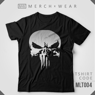 Áo thun in hình The Punisher Skull - Marvel thời trang nam giá rẻ cổ tròn
