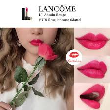 Son Lancome Màu 378 Rose Lancôme màu hồng dâu