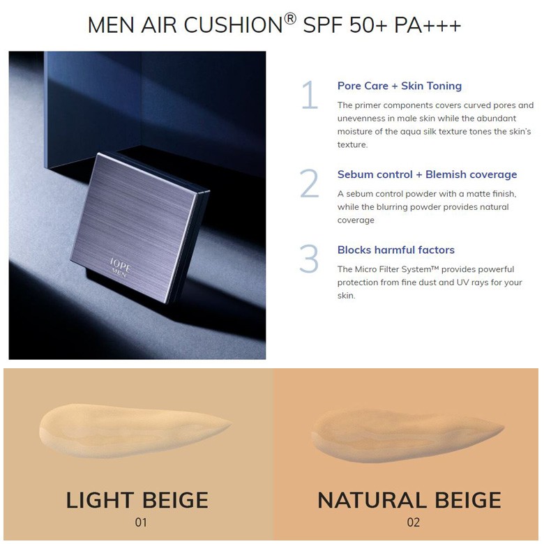 (Hàng Mới Về) Phấn Nước Iope Spf50 + Pa + + + 16g Cho Nam | BigBuy360 - bigbuy360.vn