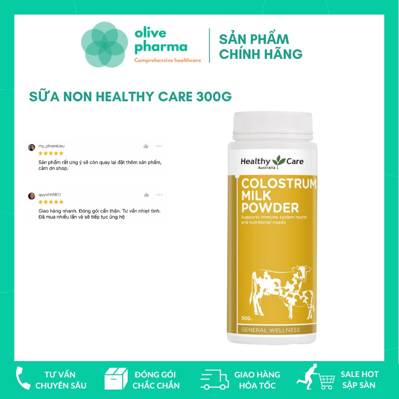 Sữa Non Healthy Care Colostrum Milk Powder Dạng Bột 300g