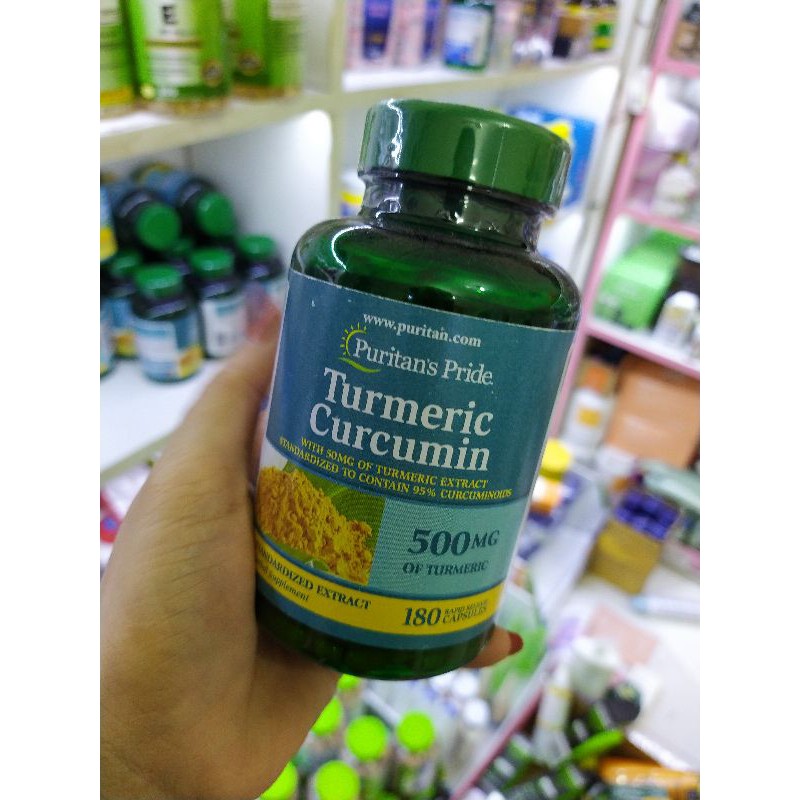 Tinh Chất Nghệ Vàng Puritan's Pride Turmeric Curcumin 500mg 180 viên | BigBuy360 - bigbuy360.vn