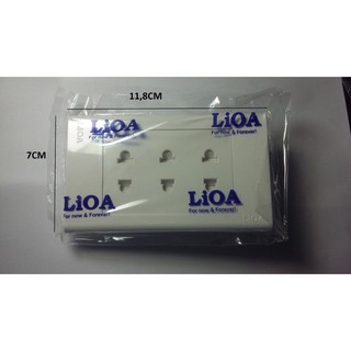 mặt 3 ổ cắm lioa