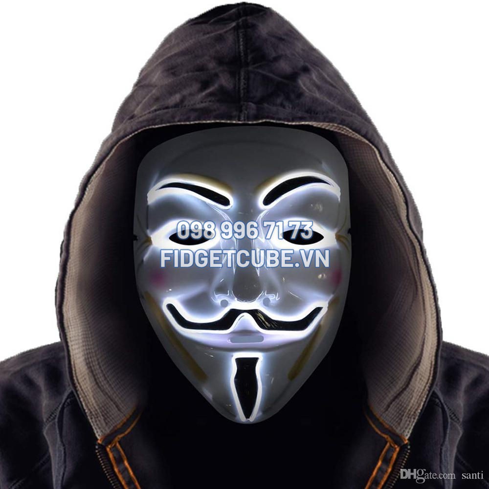 Mặt Nạ Hacker Anonymous Có Đèn LED