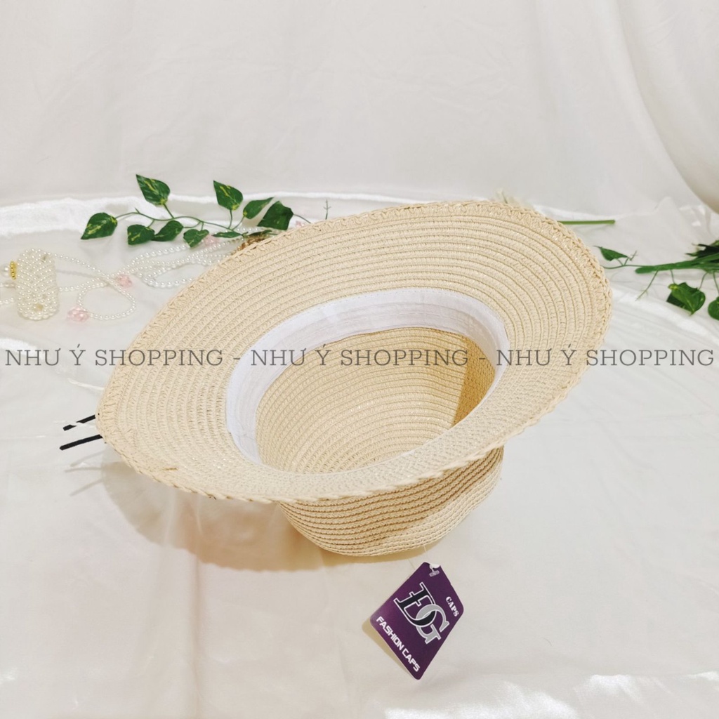 Nón cói,mũ cói nữ đi biển vành nhỏ hoa dập ly kết lưới thần thái ngút ngàn-q12 hoa m.hồng
