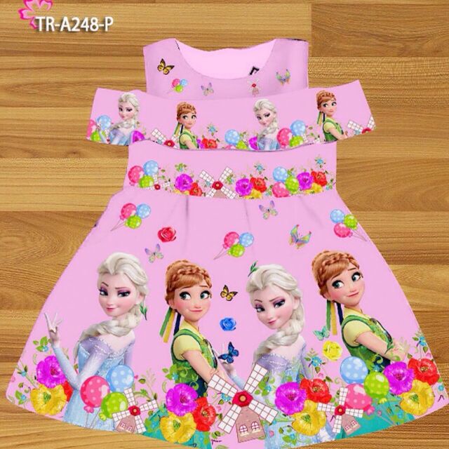 Đầm rớt vai elsa