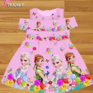 Đầm rớt vai elsa