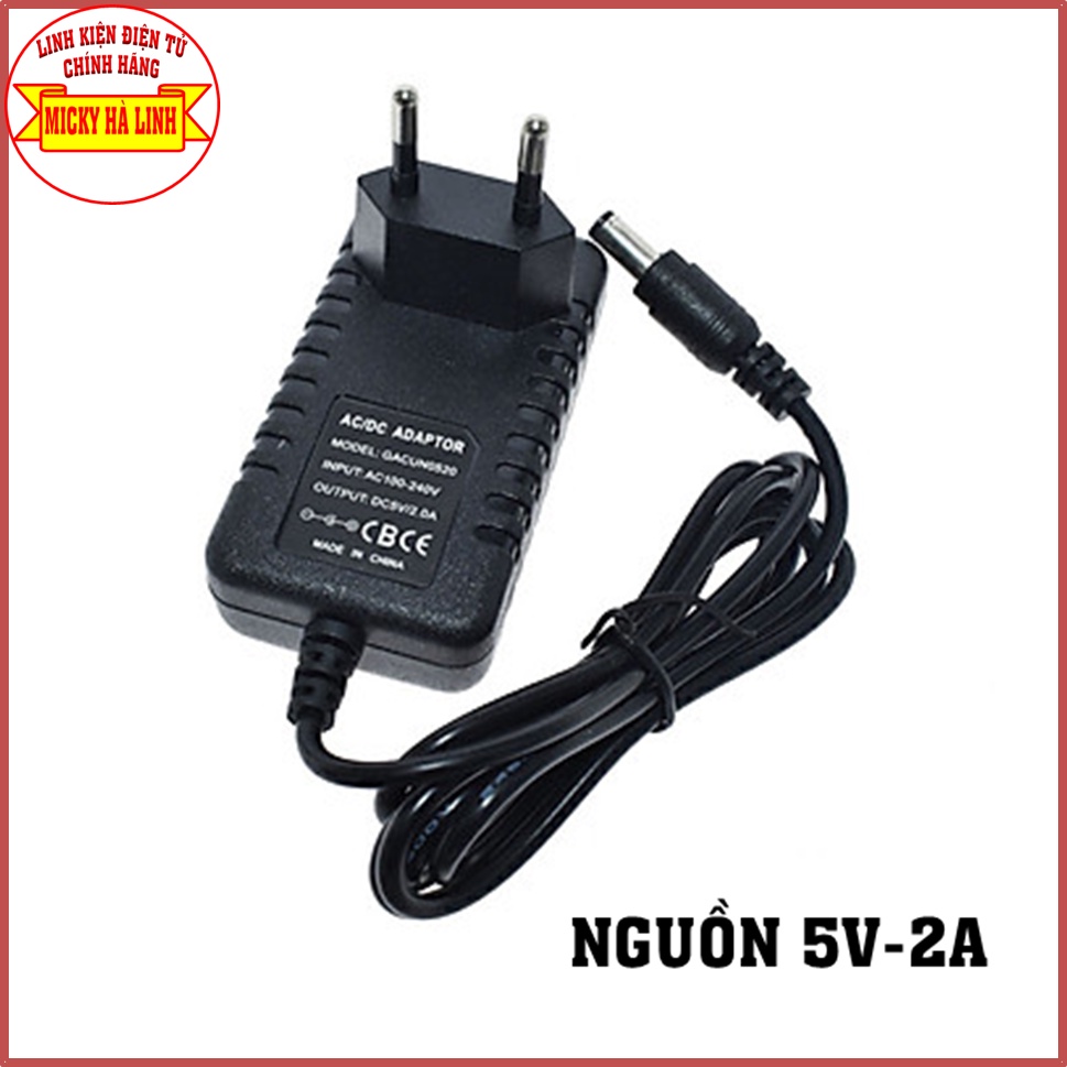Adapter Nguồn 5V 2A chân lớn dùng cho TV BOX, camera ip, các thiết bị Wifi, các thiết bị nguồn điện 5V