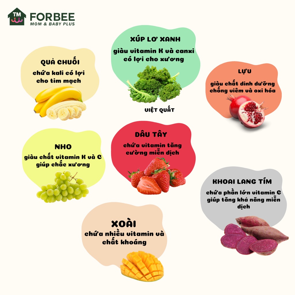 Bánh gạo que PURE EAT rau hữu cơ Naebro - Bánh ăn dặm hữu cơ cho trẻ từ 6 tháng tuổi - FORBEE