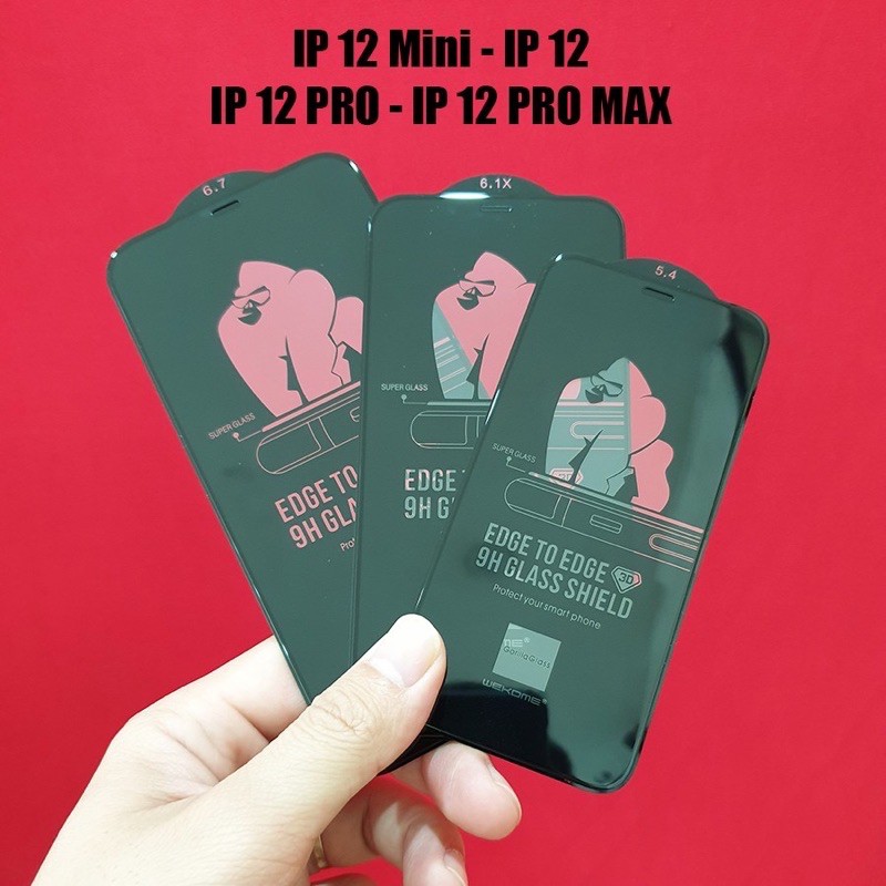 Kính cường lực kingkong cho iPhone 12 Mini/ 12/ 12 Pro/ 12 Pro Max  Full màn hình chính hãng