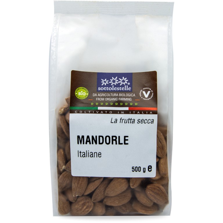 Hạnh nhân Ý hữu cơ đã tách hạt Sottolestelle organic almond 500g