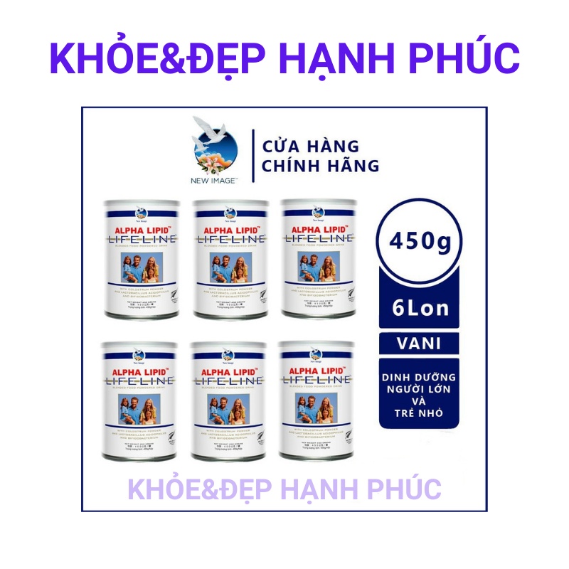 [ Chính hãng cạo mã code - T1/2024 ] Combo 6 lon sữa non Alpha Lipid Lifeline (New Zealand) - Date T12/2023