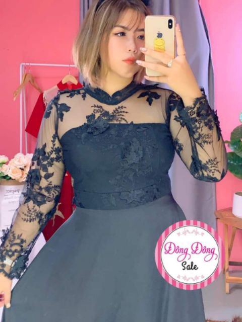 Váy maxi ren xinh xắn