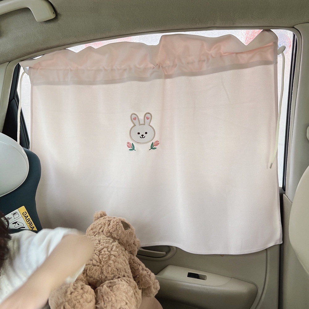 Rèm Che Nắng Cho Bé Có Giác Hút in Họa Tiết Hoạt Hình Dễ Thương