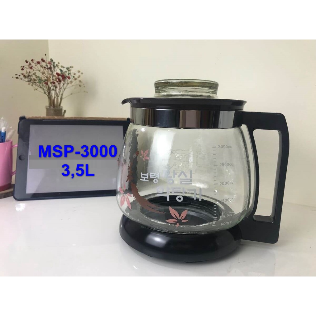 [Mã ELHADEV giảm 4% đơn 300K] Ấm sắc thuốc tự động Hàn Quốc Morning- Sense MSP-3000