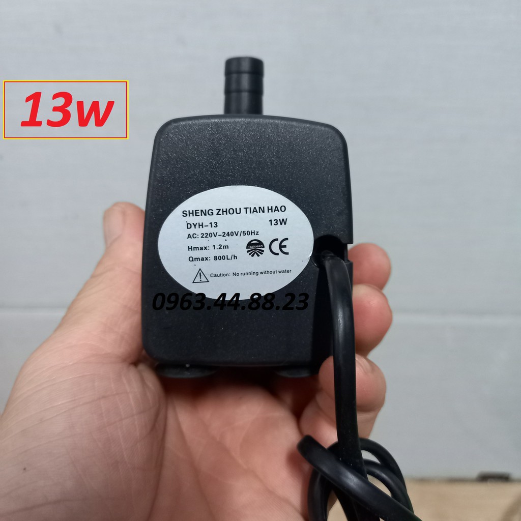 Động cơ bơm nước quạt điều hòa 18W 220V Hmax 1.8m 1000L/h