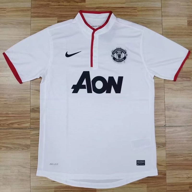 Áo Thun Bóng Đá Tay Ngắn Phong Cách Đội Manchester United Mùa Giải 2012 / 13 Size S-XXL Chất Lượng Cao