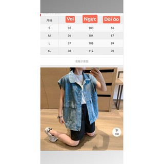 Áo khoác jeans ( dài tay + gile )