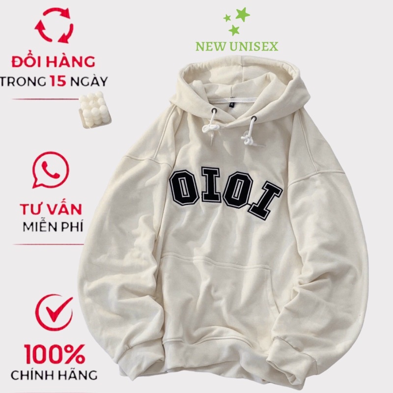 Áo Hoodies Unisex Nam Nữ Đều Mặc Được In Chữ OIOI Nón Rộng 2 Lớp Mặc Thoải Mái Che Nắng Chắn Gió [NEW UNISEX]