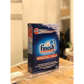 Hộp 1,2kg muối rửa bát Finish NK Đức + Tặng viên Finish Nhật