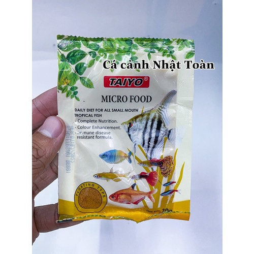 THỨC ĂN MICRO FOOD TAIYO ẤN ĐỘ 20G CHO CÁ CẢNH THỦY SINH