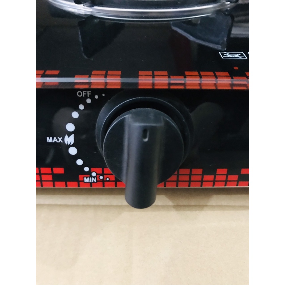 Bếp gas đôi mặt kính cường lực KING MASTER KM-09A lửa xanh tiết kiệm 30%gas.