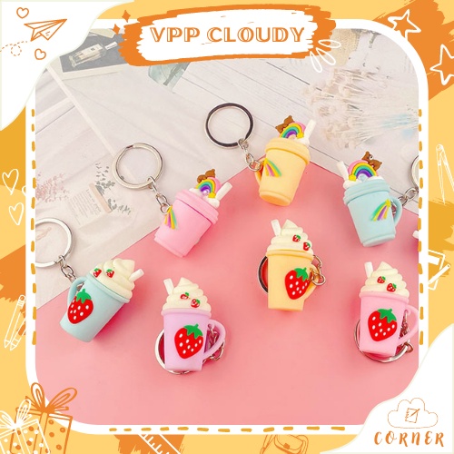 Móc Khóa TRÀ SỮA Dễ Thương 💖 𝑭𝑹𝑬𝑬𝑺𝑯𝑰𝑷 💖 [Đơn 200k + Quà]